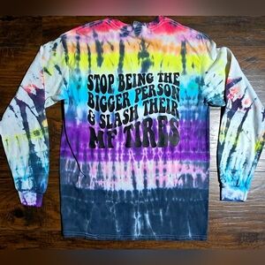 Colorful Tie-Dye Long Sleeve Tee